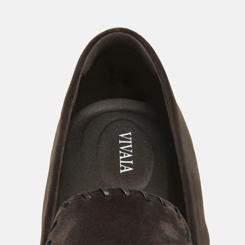 Velvet Whipstitched Loafers (Siena)