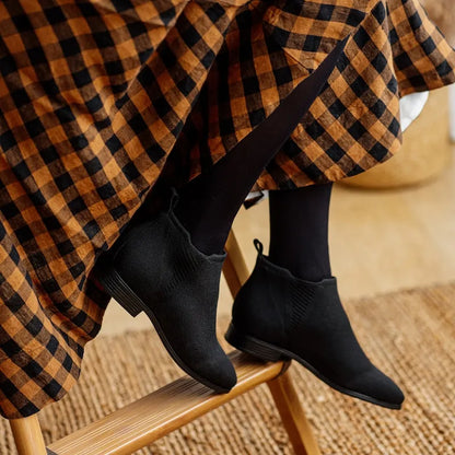 Square-Toe Slip-On Chelsea Boots (Ryan Slip-On)