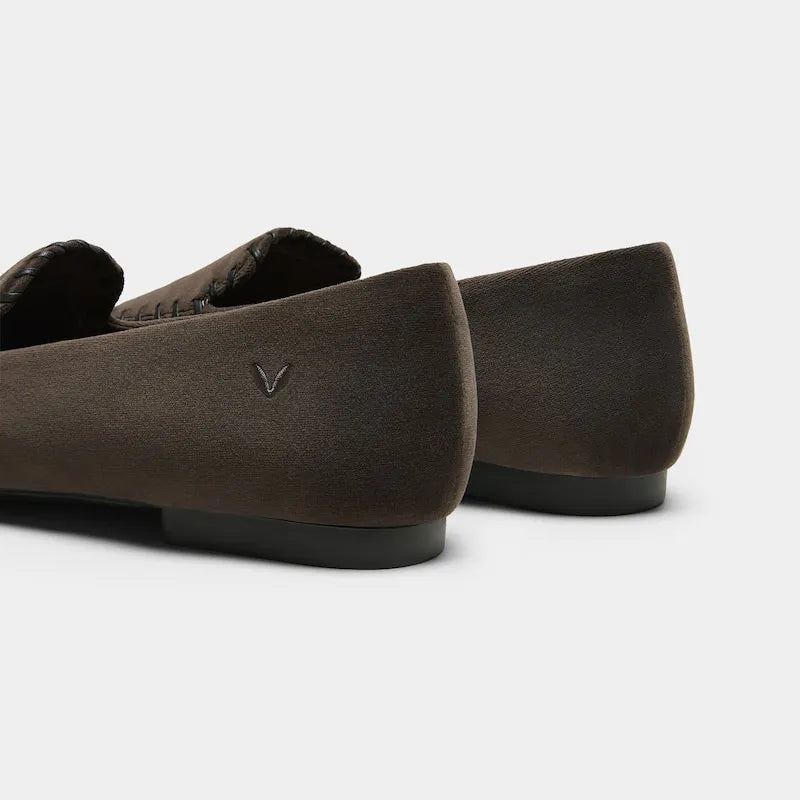 Velvet Whipstitched Loafers (Siena)