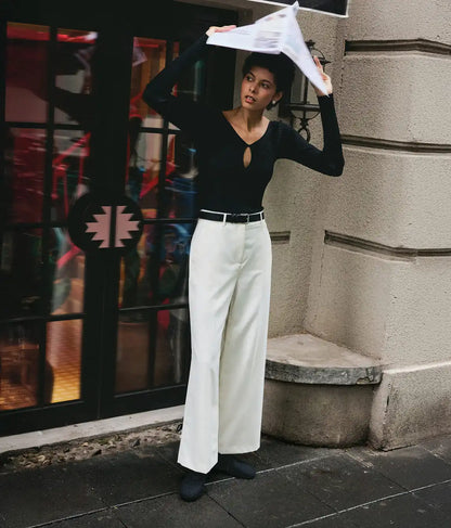 Square-Toe Derby Flats (Cheslea)