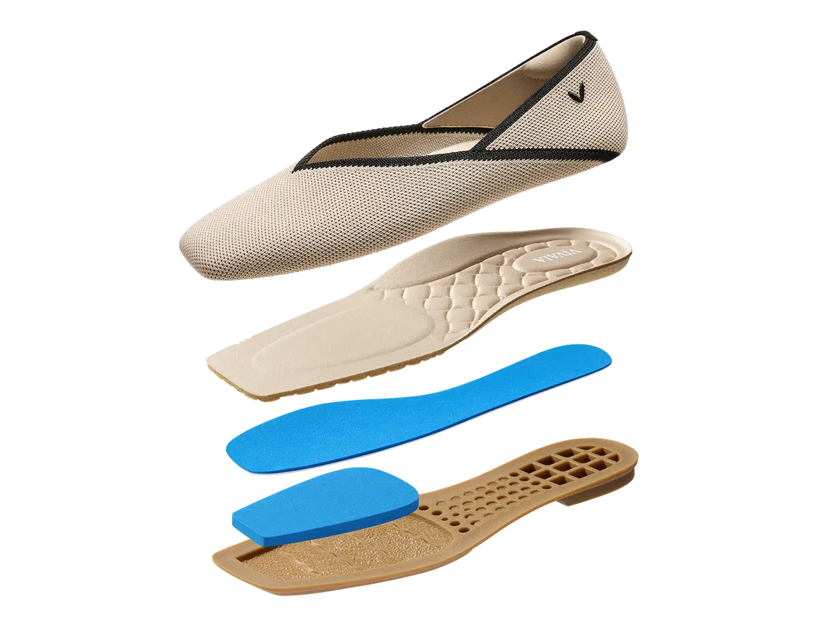 Square-Toe Flats (Maro)
