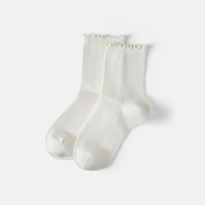 3-Pair Ruffle Crew Socks (Marion)