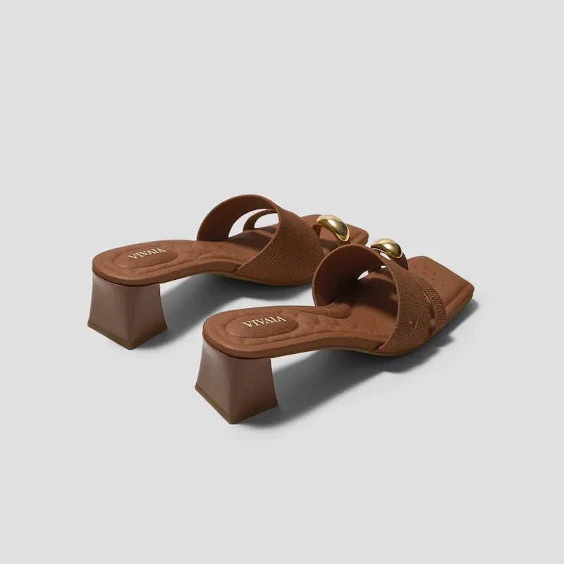 Square-Toe Toe Ring Sandals (Jayna)