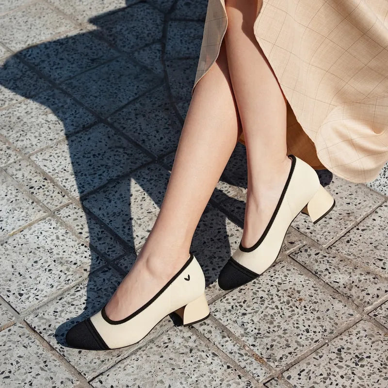 Almond-Toe Stress Free Chunky Heels (Julie Arch Pro)