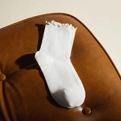 3-Pair Ruffle Crew Socks (Marion)