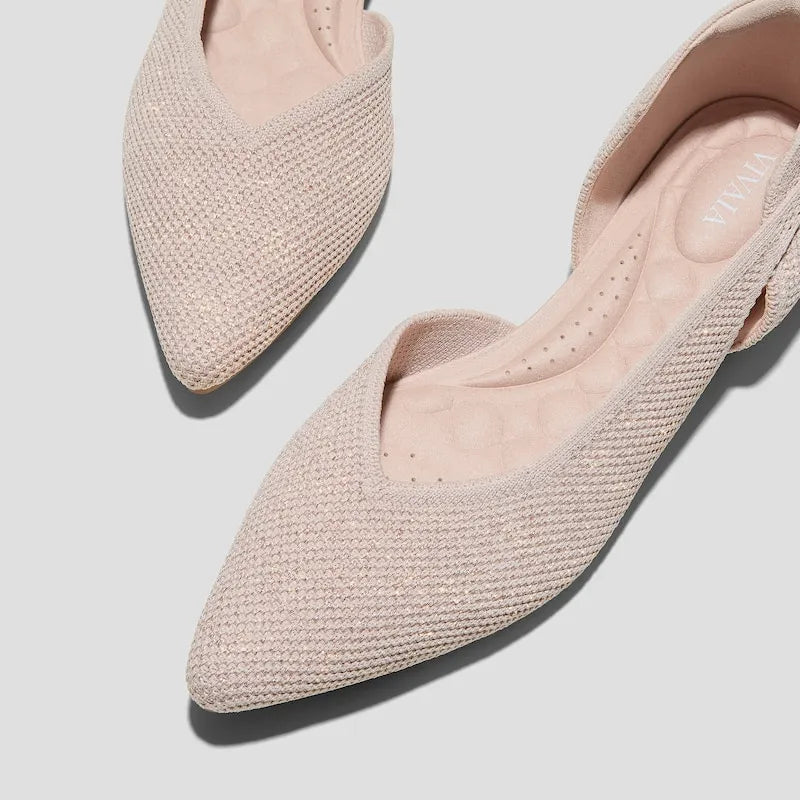 D'Orsay-Ballerinas mit spitzer Spitze (Malory)