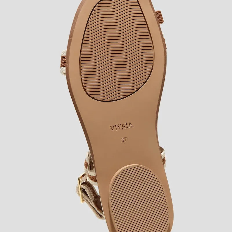 Square-Toe Slingback Toe Ring Sandals (Derorice)