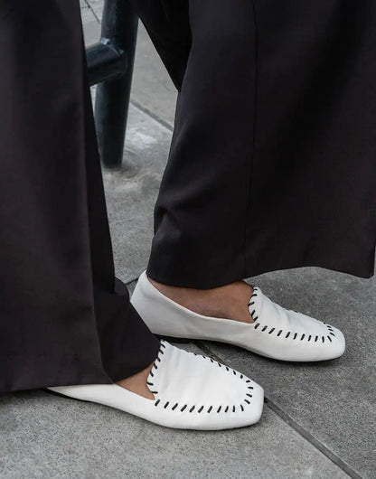 Velvet Whipstitched Loafers (Siena)