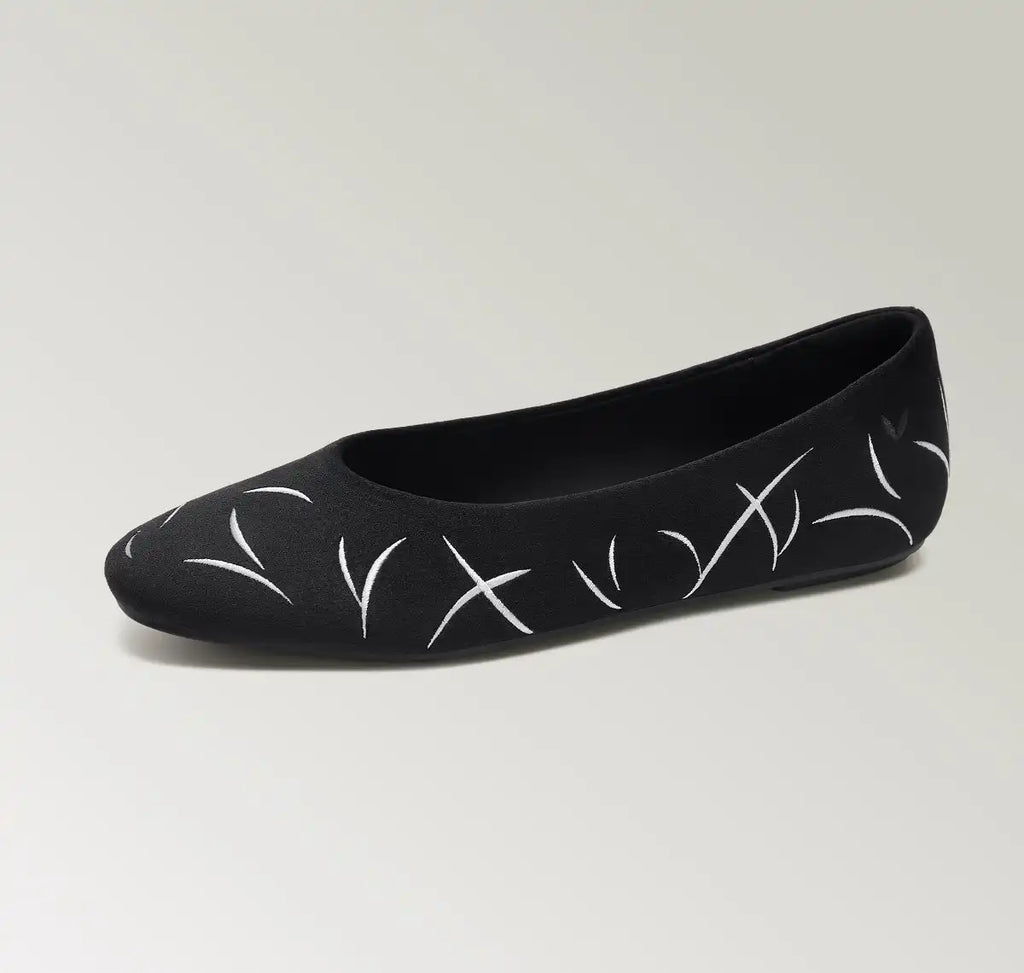 Limited Edition | Mini Square-Toe Velvet Flats (Jazura)
