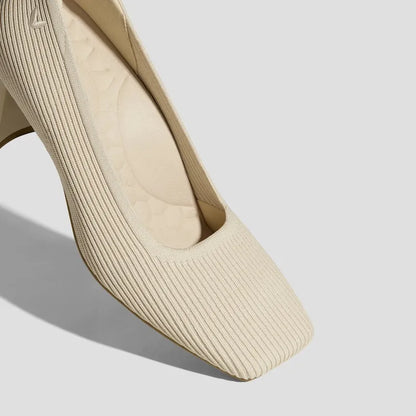Square-Toe Margot Chunky Heels (Monroe)