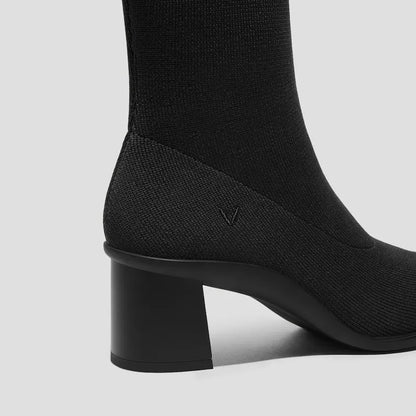 Almond-Toe Running Heel Boots (Amanda)