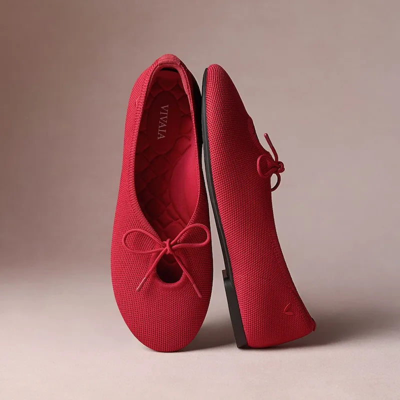 Round-Toe Lace-up Flats (Camora)