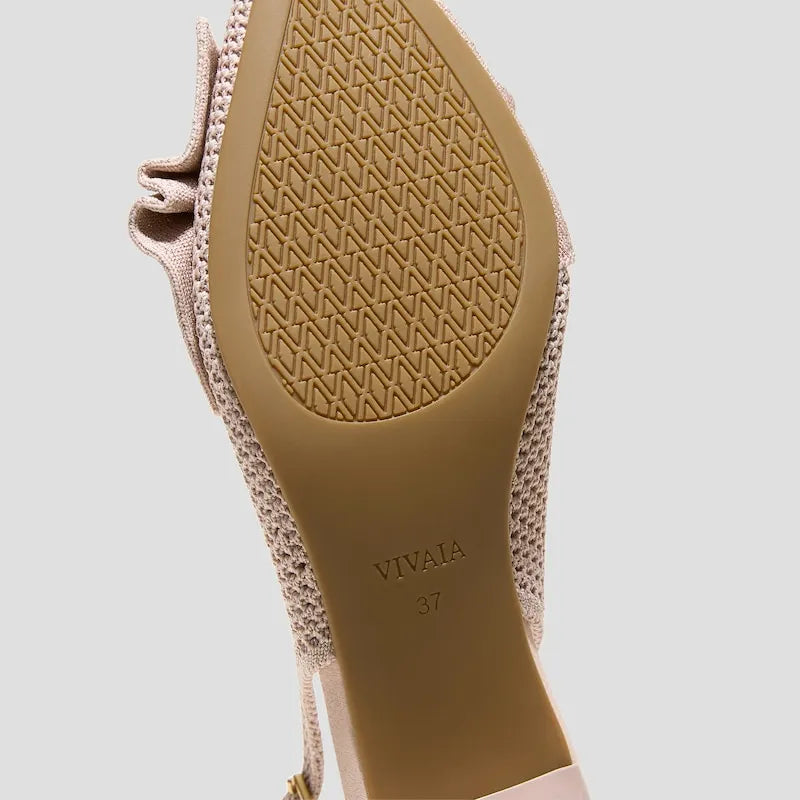 PointEase Bow Slingback Heels (Sanna)