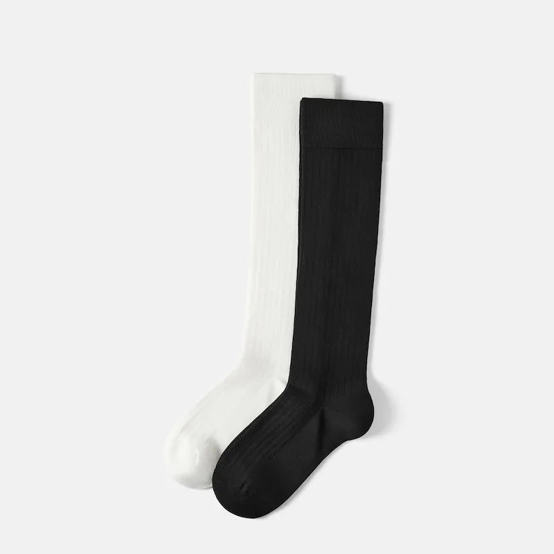 2-Pair Over-the-Calf Ribbed Socks (Luis)