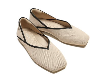 Square-Toe Flats (Maro)