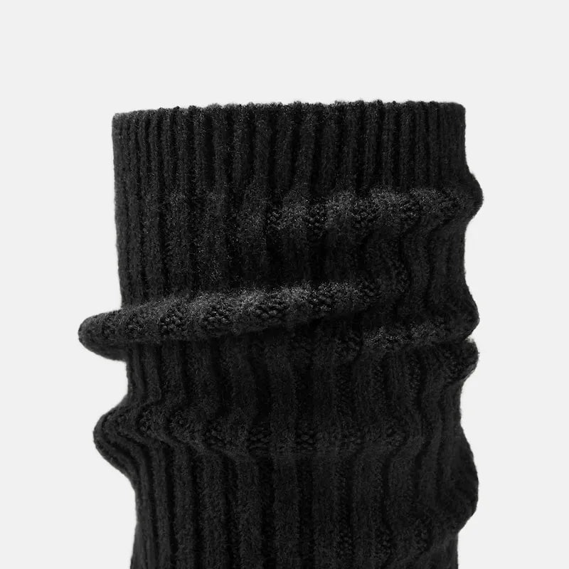 Round-Toe Knee-High Wool Wedge Boots (Eduarda)