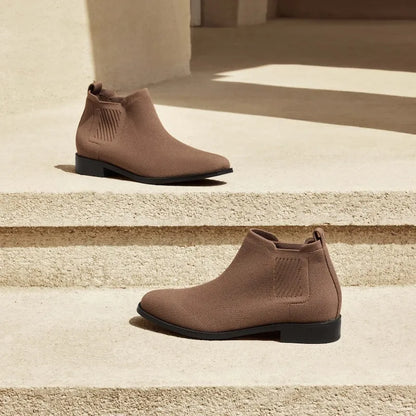 Square-Toe Water-Repellent Ankle Boots (Ryan Pro)