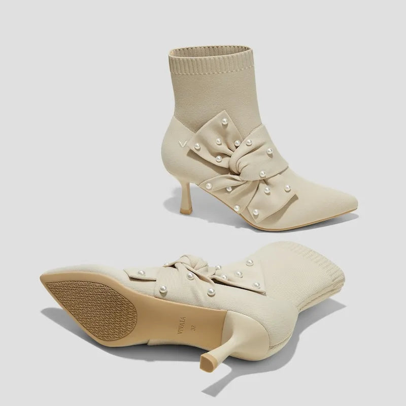 Pointed-Toe Ankle Heel Boots (Athena)