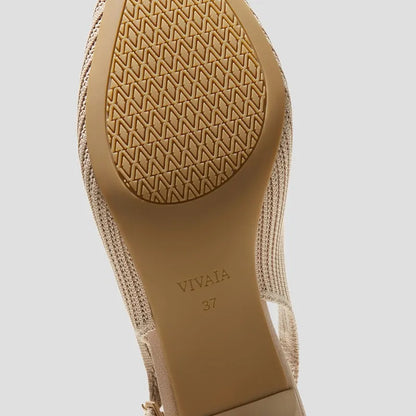 Pointed-Toe Kitten Slingback Heels (Selena)