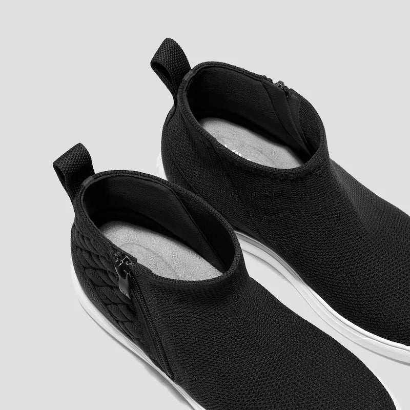 Round-Toe Hidden Wedge Sneakers (Casey)