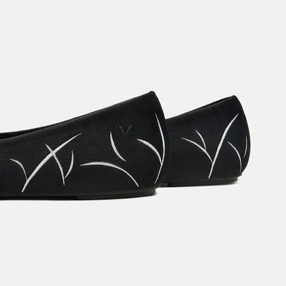 Limited Edition | Mini Square-Toe Velvet Flats (Jazura)