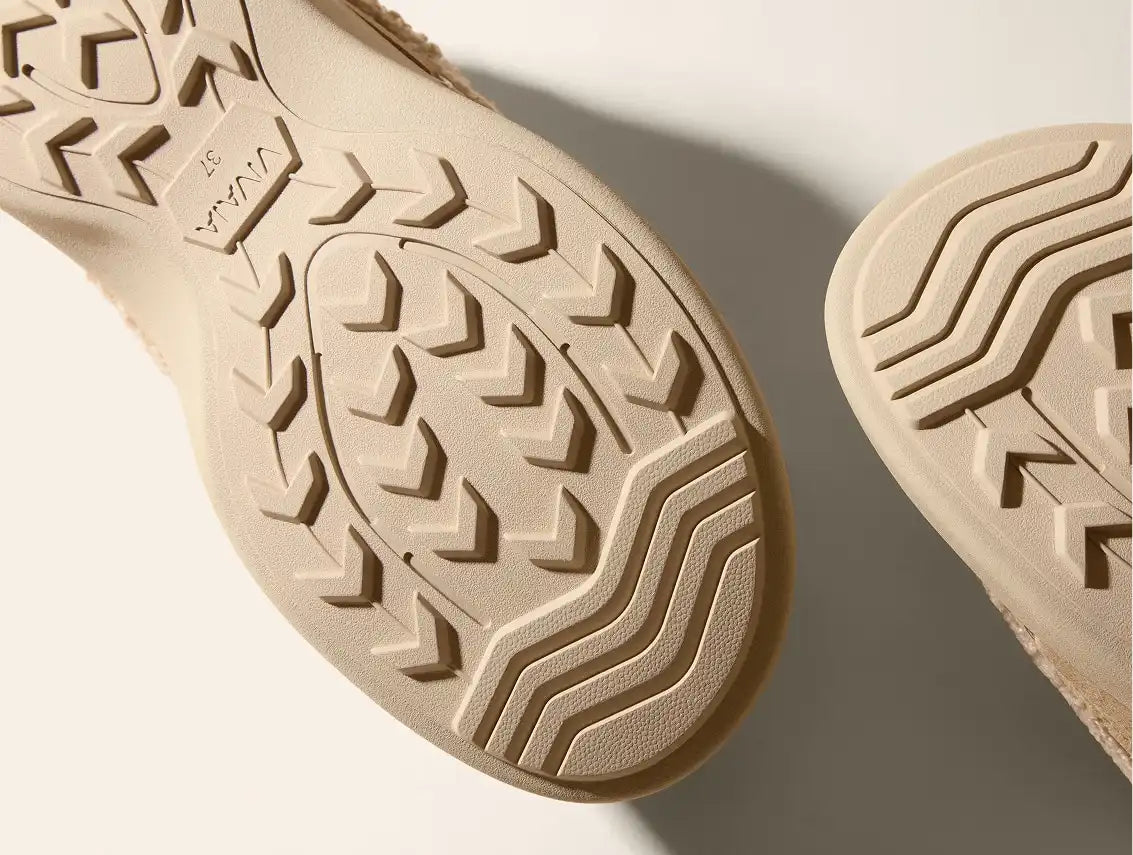 Round-Toe Fuzzy Platform Mules (Tobi)