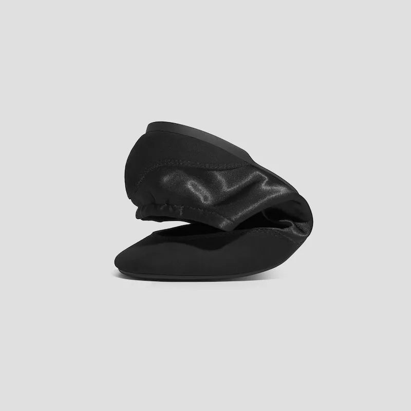 3 Laces Included Square-Toe Lace-Up Satin Sneakerina (Cristina)